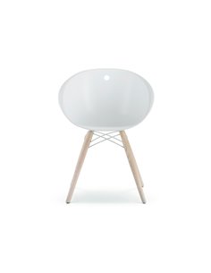 Стілець PEDRALI GLISS WOOD 904 білий 2