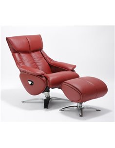 Крісло-реклайнер ALPHA 108, шкіряне 2