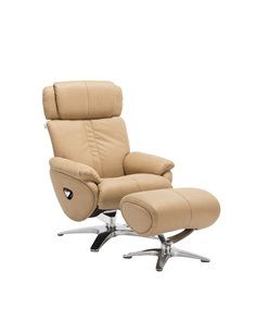 Крісло-реклайнер ALPHA 109, шкіряне