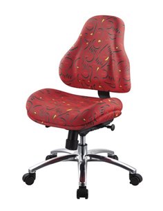 Крісло Mealux Y-128 R оббивка червона з малюнком
