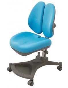 Крісло Mealux Y-132 BL сріблястий метал / оббивка блакитна однотонна