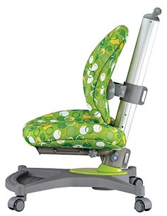 Крісло Mealux Y-136 ZK сріблястий метал / оббивка зелена з кульками 2