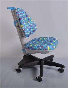 Крісло Mealux Y-317 BN оббивка блакитна зі звірятами