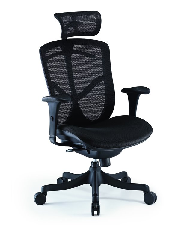Крісло COMFORT SEATING BRANT SIMPLE (BRSS-HBM-F) з тканинним сидінням, з підголовником, для оператора