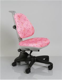 Крісло Mealux Y-317 PL рожеве з сердечками