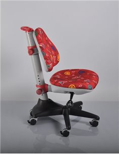 Крісло Mealux Y-317 R оббивка червона з корабликами