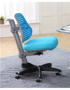 Крісло Mealux Y-327 KBL оббивка однотонна блакитна