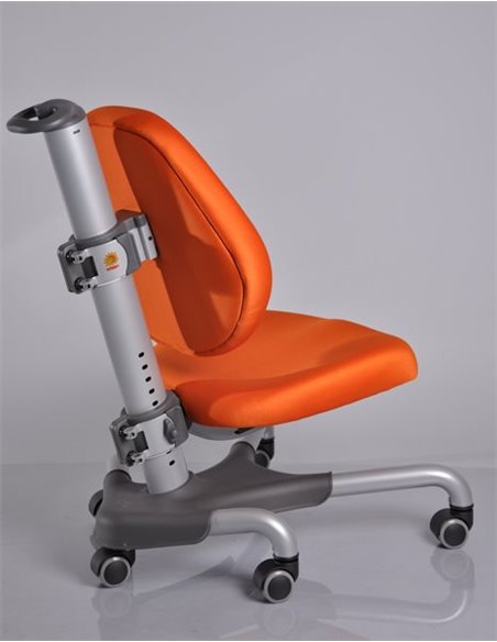 Крісло Mealux Y-517 SKY сріблястий метал / оббивка помаранчева однотонна