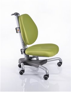 Крісло Mealux Y-517 SKZ сріблястий метал / оббивка зелена однотонна