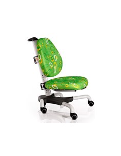 Крісло Mealux Y-517 WZ білий метал / оббивка зелена з кільцями