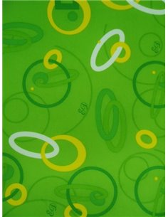 Крісло Mealux Y-718 WZ білий метал / оббивка зелена з кільцями 2