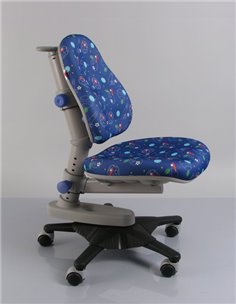 Крісло Mealux Y-818 F оббивка синя з м'ячиками