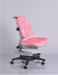 Крісло Mealux Y-818 PN оббивка рожева зі звірятами