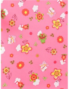 Крісло Mealux Y-818 PN оббивка рожева зі звірятами 2