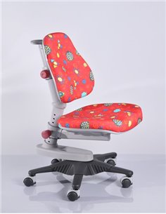 Крісло Mealux Y-818 RR оббивка червона з жучками