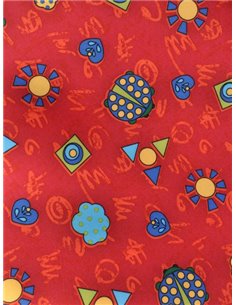 Крісло Mealux Y-818 RR оббивка червона з жучками 2