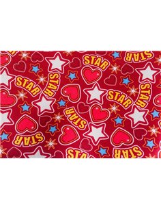 Крісло Mealux Y-818 ST оббивка червона із зірочками 2