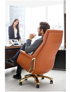 Крісло преміум-класу FORBES для керівника, шкіряне 2