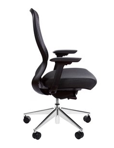 Крісло KRESLALUX IN-POINT ALU BLACK ергономічне 2